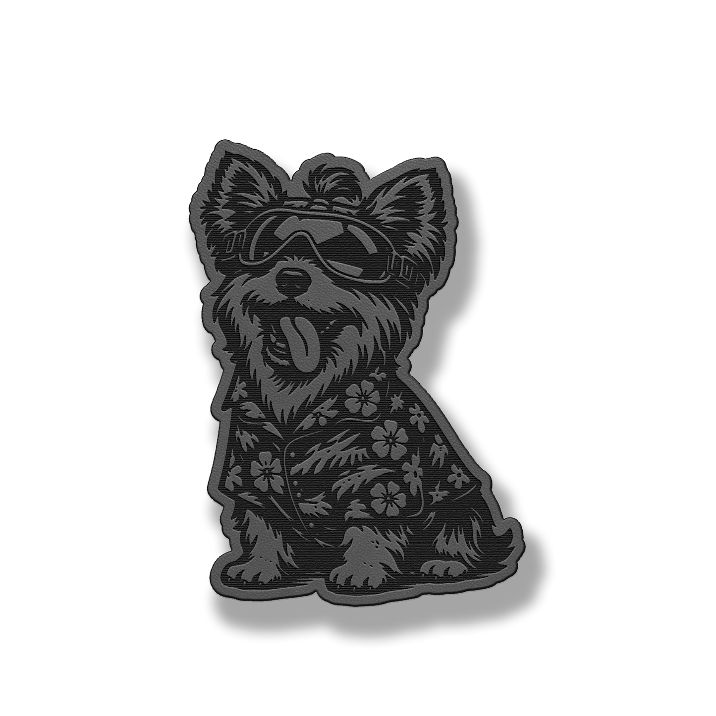 Beach Dog Yorkie Patch – Leatherette Morale Patch