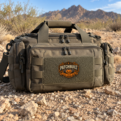 PATCHBUILT Halloween Edition – Leatherette Morale Patch — in use