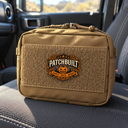 PATCHBUILT Halloween Edition – Leatherette Morale Patch — in use