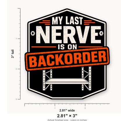 Last Nerve on Backorder – Leatherette Morale Patch — size guide