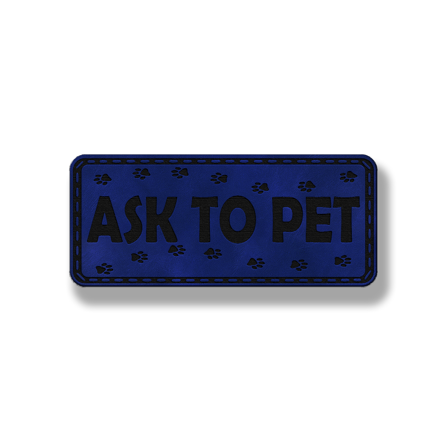Ask to Pet Patch - Leatherette Patch