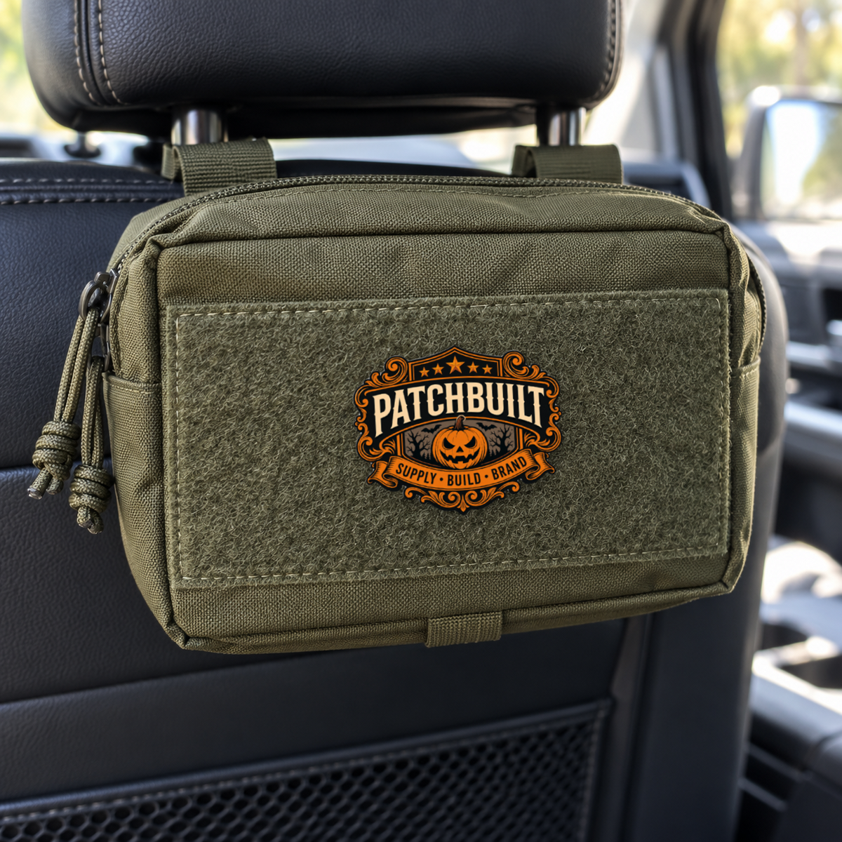 PATCHBUILT Halloween Edition – Leatherette Morale Patch — in use