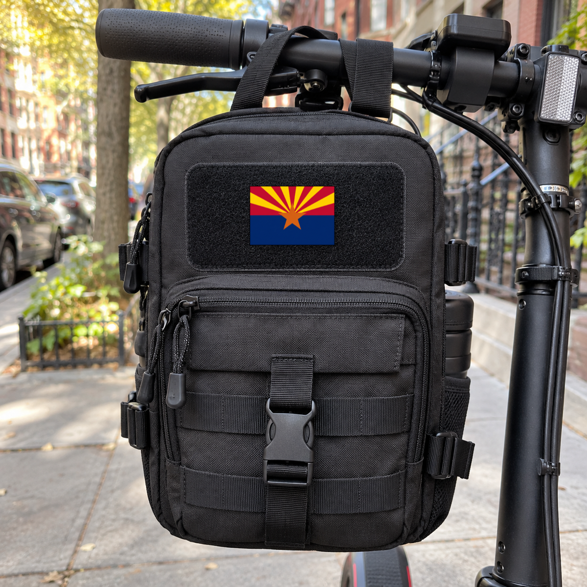 Arizona State Flag – Leatherette Morale Patch — in use