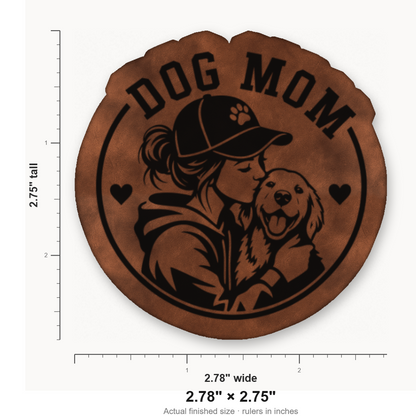 Dog Mom Style 2 – Leatherette Morale Patch — size guide