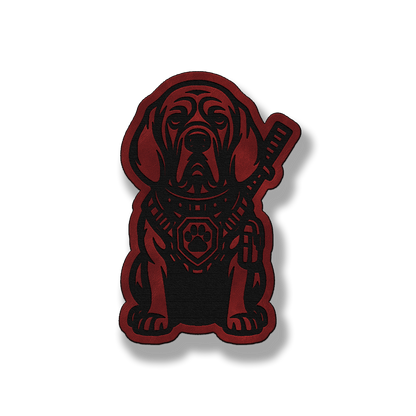 Tactical Bloodhound Dog Patch – Leatherette Morale Patch