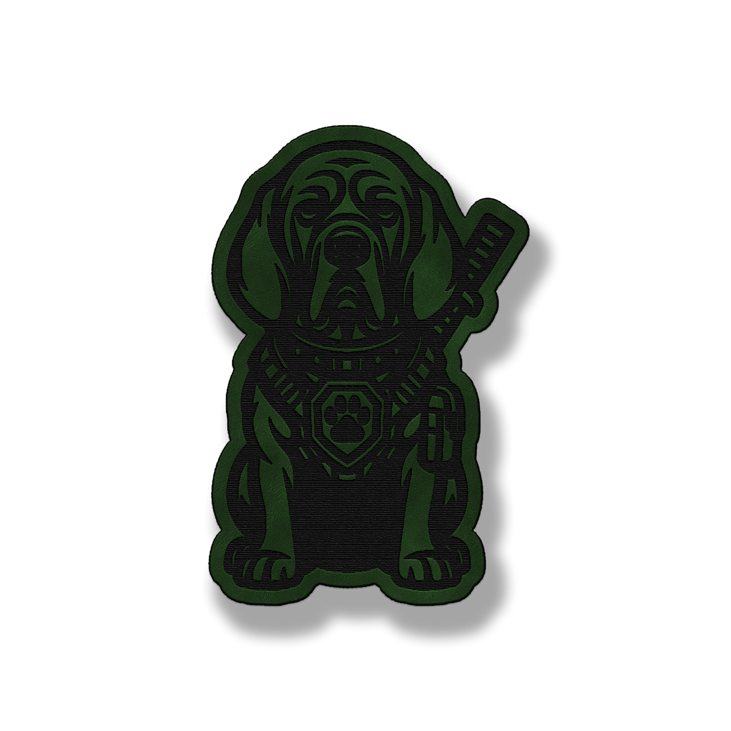 Tactical Bloodhound Dog Patch – Leatherette Morale Patch