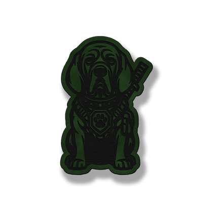 Tactical Bloodhound Dog Patch – Leatherette Morale Patch