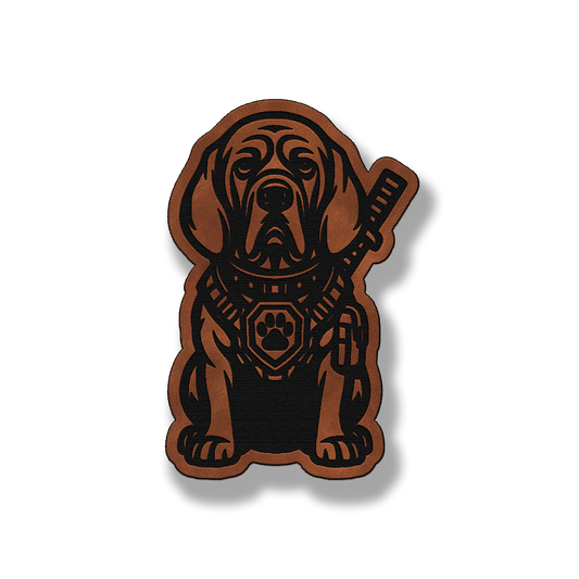 Tactical Bloodhound Dog Patch – Leatherette Morale Patch