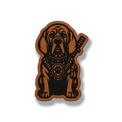 Tactical Bloodhound Dog Patch – Leatherette Morale Patch