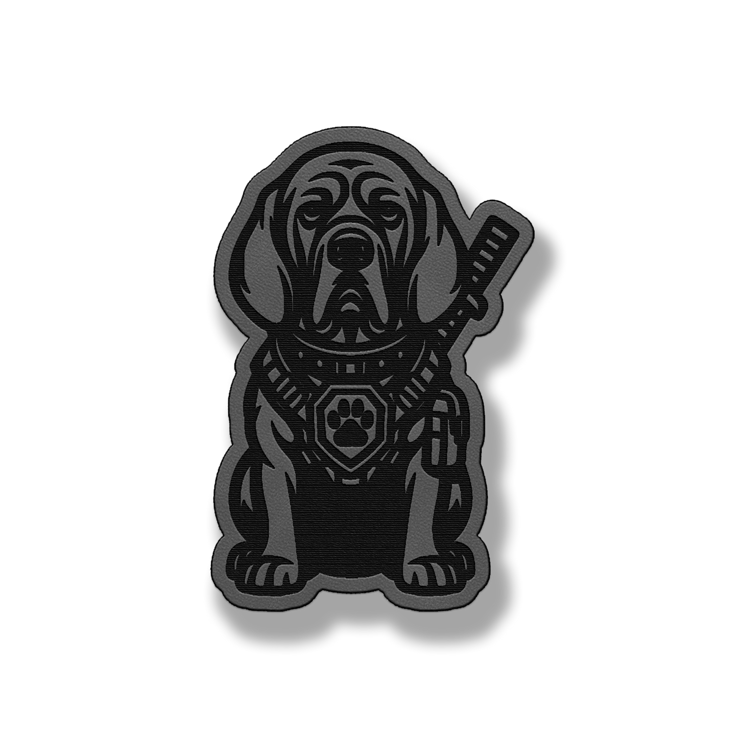 Tactical Bloodhound Dog Patch – Leatherette Morale Patch