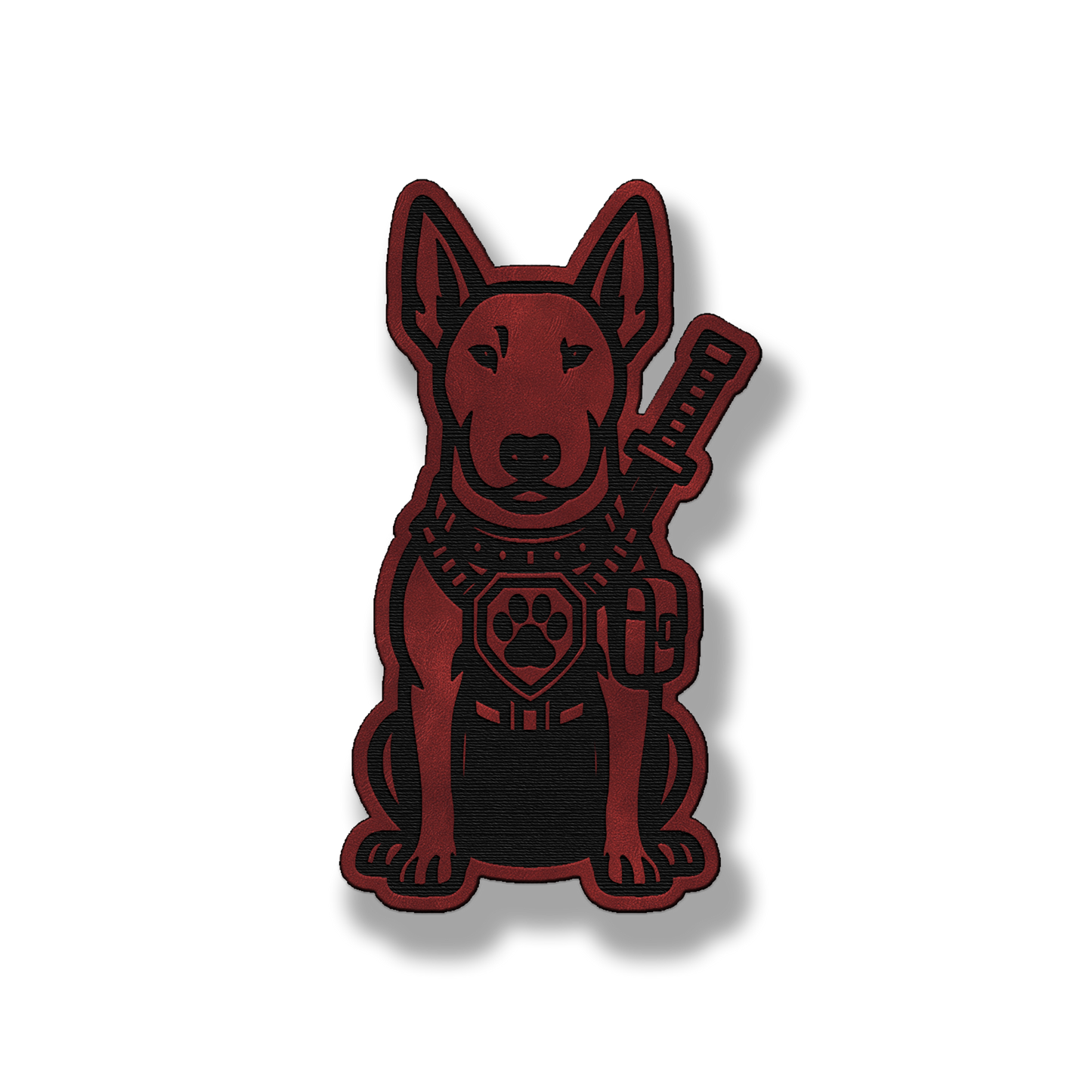 Tactical Bull Terrier Patch – Leatherette Morale Patch