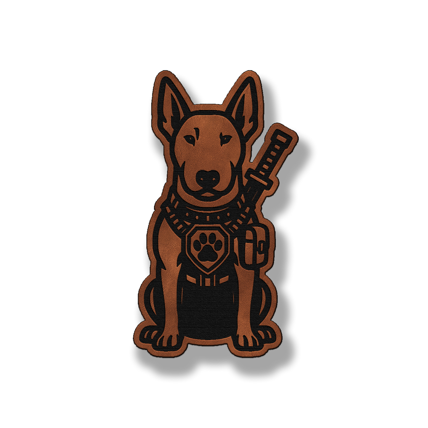 Tactical Bull Terrier Patch – Leatherette Morale Patch