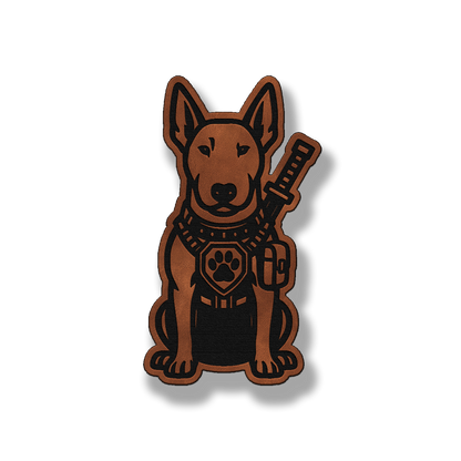 Tactical Bull Terrier Patch – Leatherette Morale Patch
