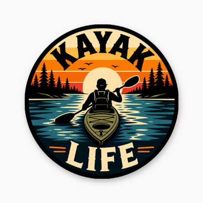 Kayak Life Circle Patch – Leatherette Morale Patch — UV Color