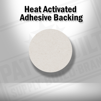 Circle Patch #001 – Heat Activated Adhesive Backing