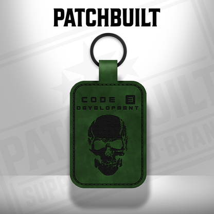 Code 3 Development - Leatherette Keychain - Rectangular