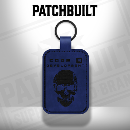 Code 3 Development - Leatherette Keychain - Rectangular