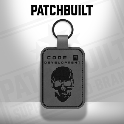 Code 3 Development - Leatherette Keychain - Rectangular