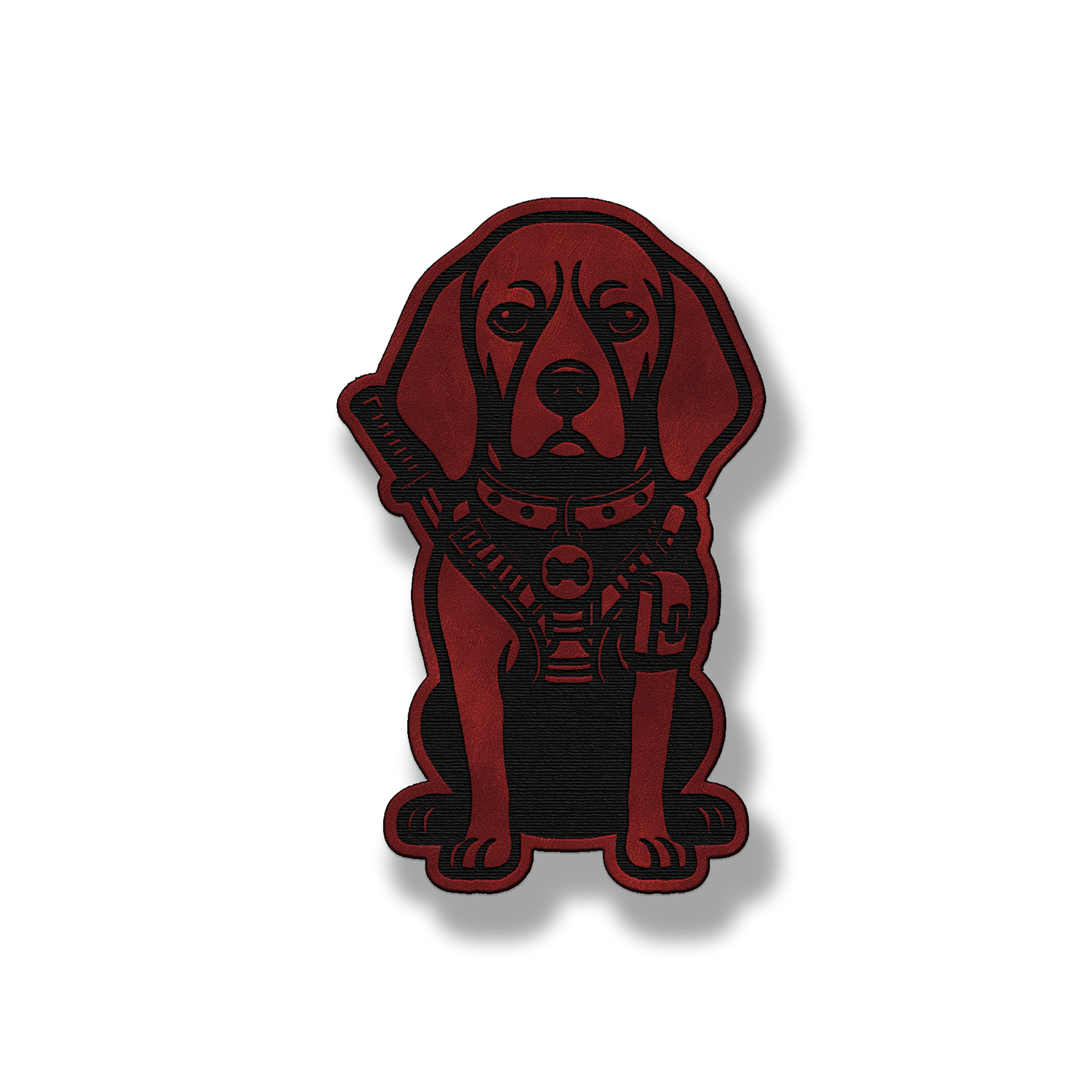 Tactical Coonhound Dog Patch – Leatherette Morale Patch