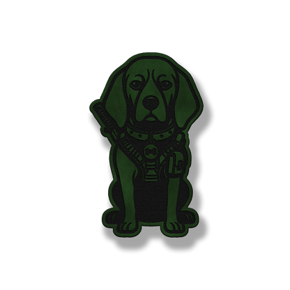 Tactical Coonhound Dog Patch – Leatherette Morale Patch