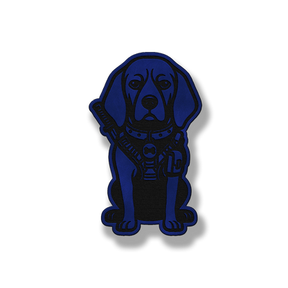Tactical Coonhound Dog Patch – Leatherette Morale Patch