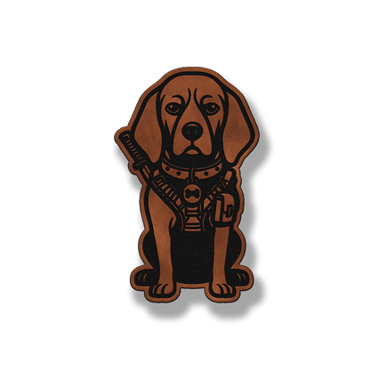 Tactical Coonhound Dog Patch – Leatherette Morale Patch