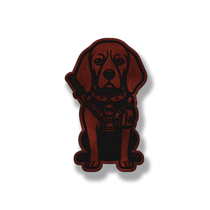 Tactical Coonhound Dog Patch – Leatherette Morale Patch