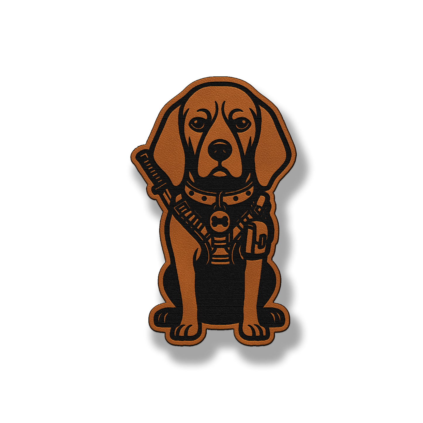 Tactical Coonhound Dog Patch – Leatherette Morale Patch