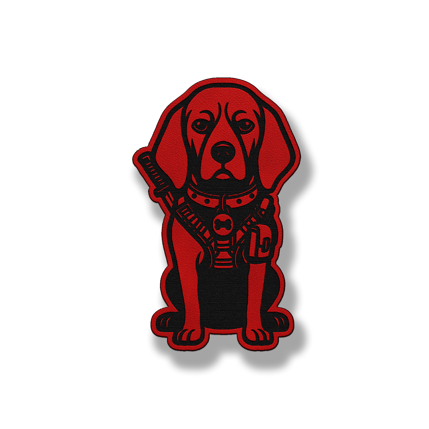 Tactical Coonhound Dog Patch – Leatherette Morale Patch