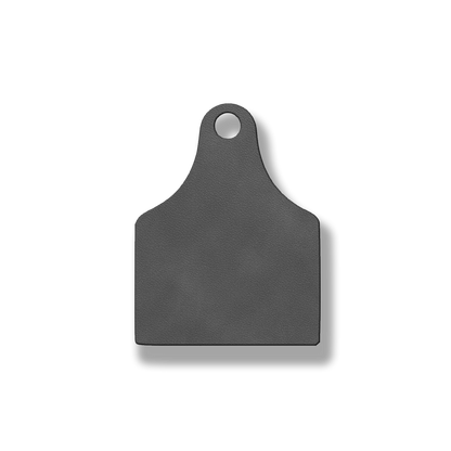 Blank Cow Tag Patch – Heat Activated Adhesive Backing