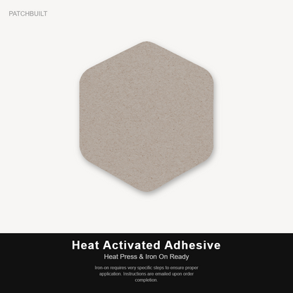 Overlanding Van Life – Leatherette Morale Patch — Heat Activated Adhesive