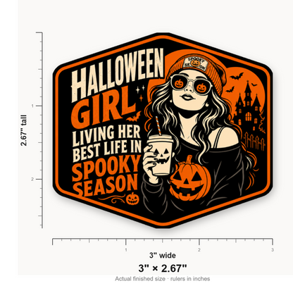 Halloween Girl Season 1 – Leatherette Morale Patch — size guide