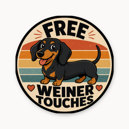 Free Weiner Touches – Leatherette Morale Patch — UV Color