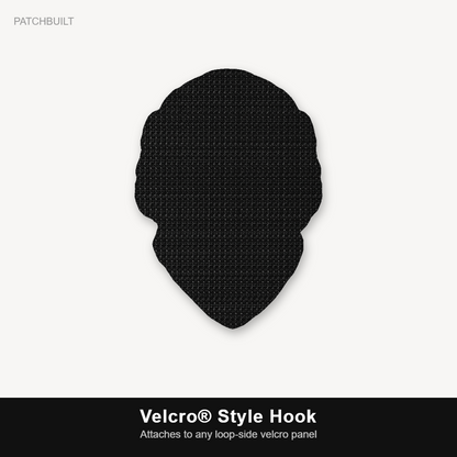 American Tactical Skull Operator – Leatherette Morale Patch — Velcro® Style Hook