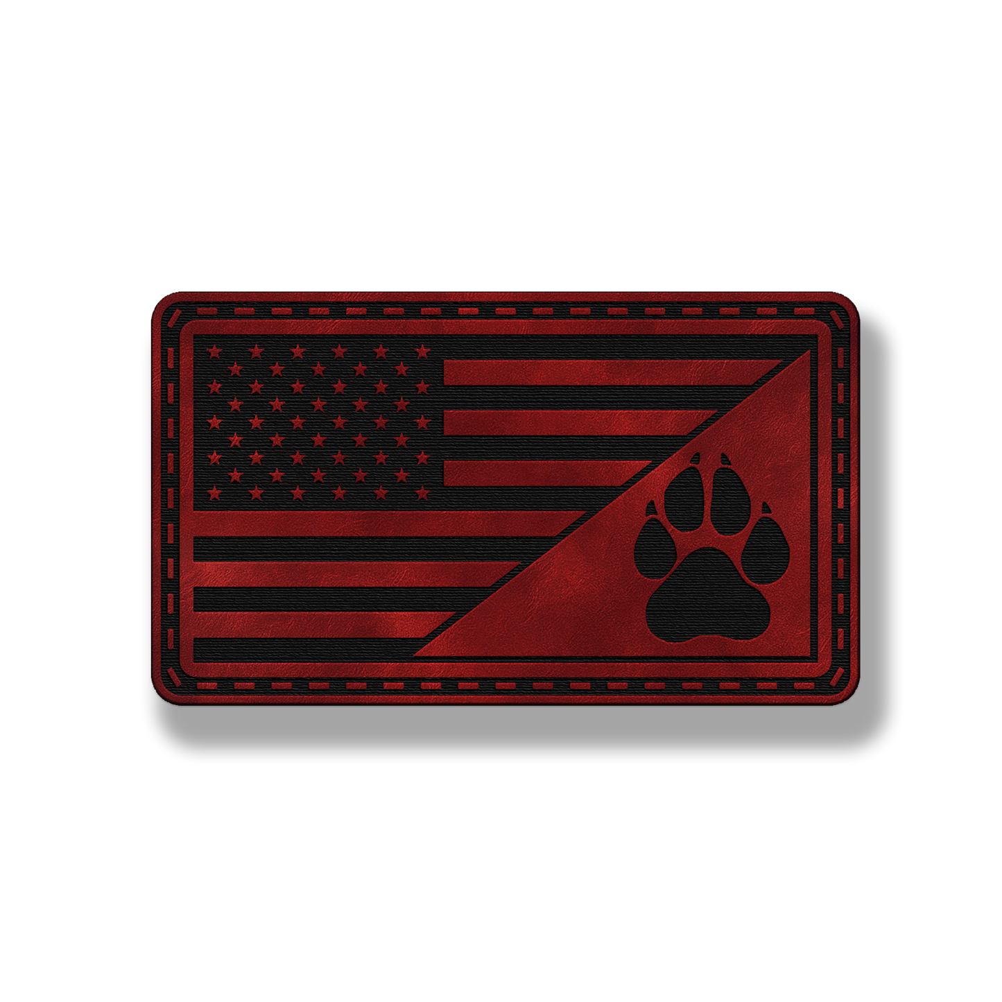 American Flag Paw Patch – Leatherette Patch