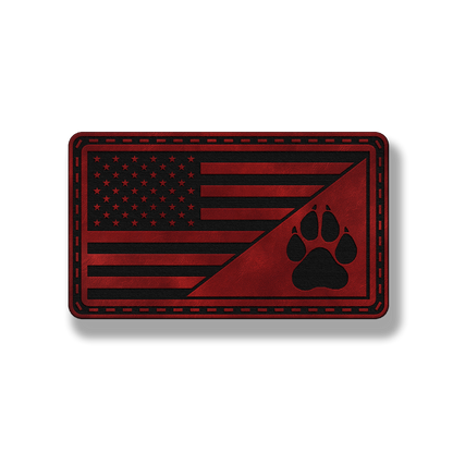 American Flag Paw Patch – Leatherette Patch