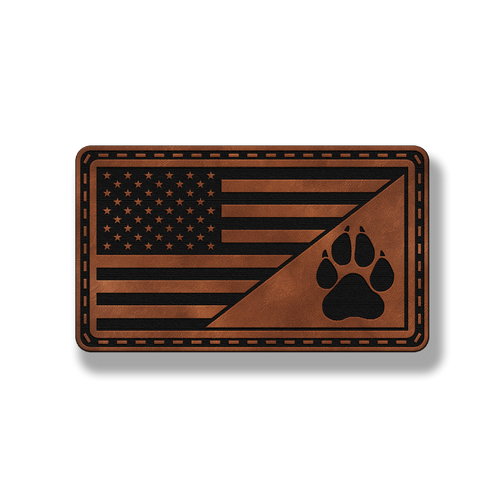 American Flag Paw Patch – Leatherette Patch