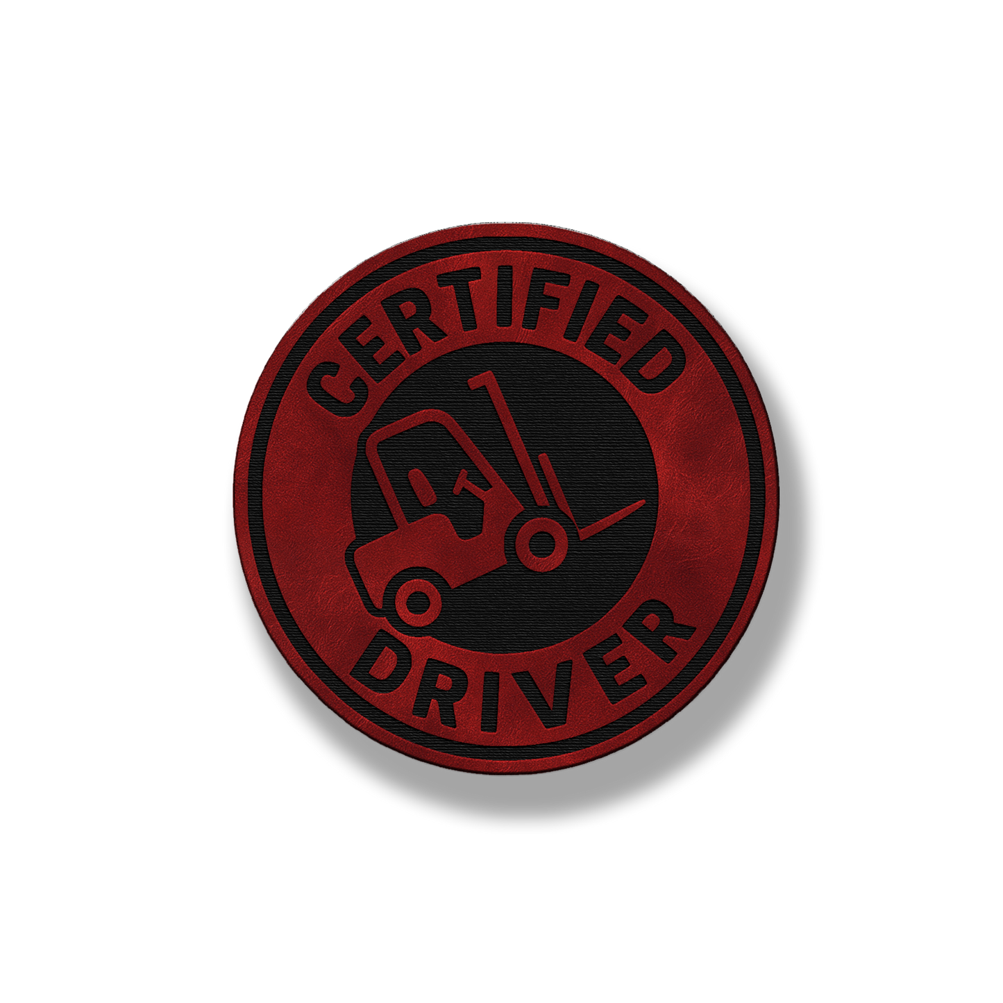 Certified Forklift Driver Patch – Leatherette Morale Patch