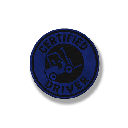 Certified Forklift Driver Patch – Leatherette Morale Patch