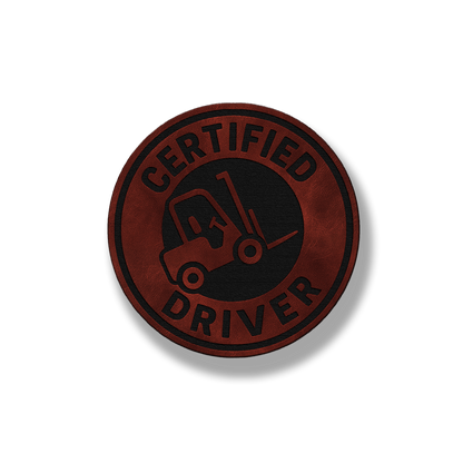 Certified Forklift Driver Patch – Leatherette Morale Patch