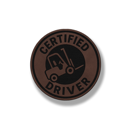 Certified Forklift Driver Patch – Leatherette Morale Patch