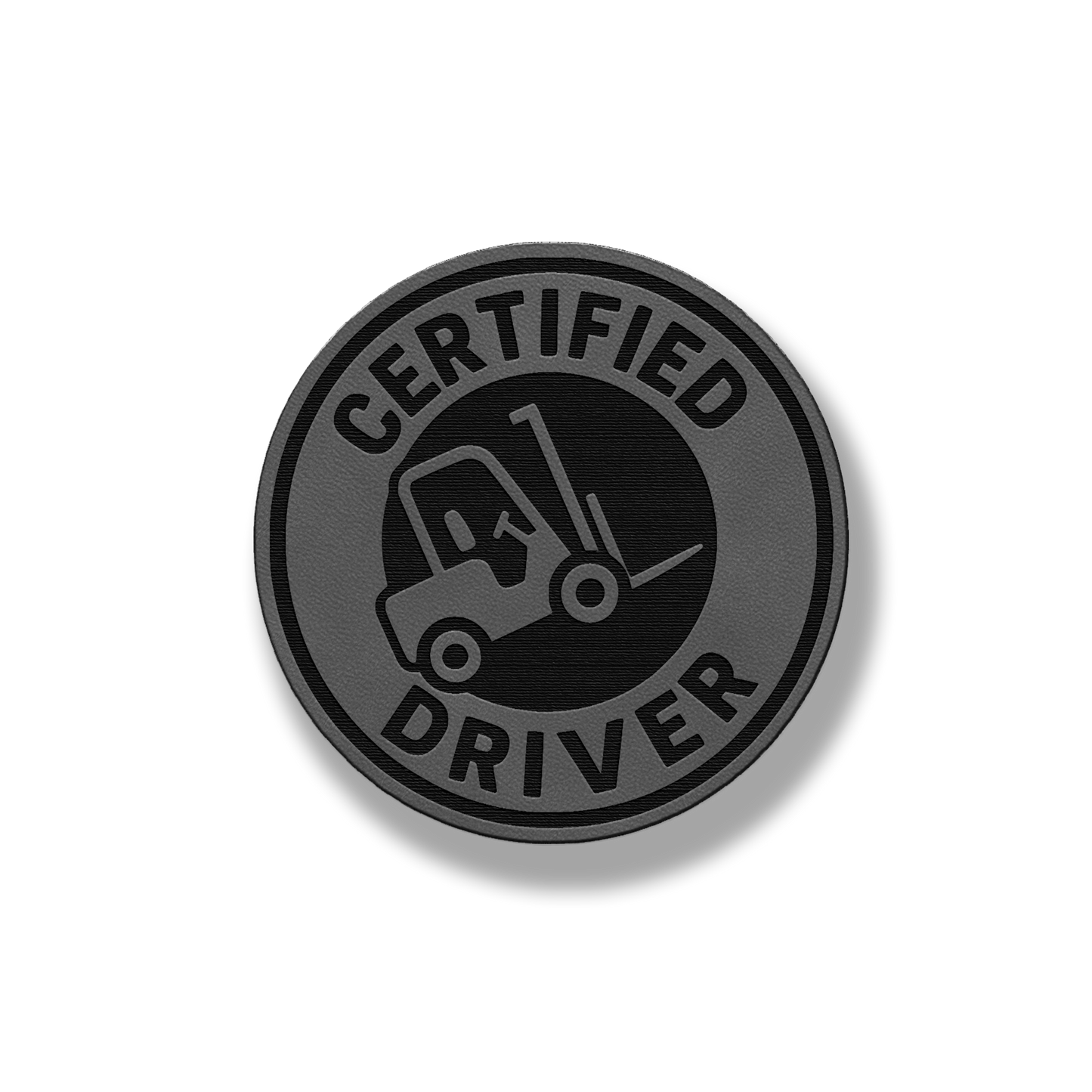 Certified Forklift Driver Patch – Leatherette Morale Patch