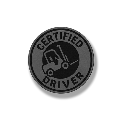 Certified Forklift Driver Patch – Leatherette Morale Patch