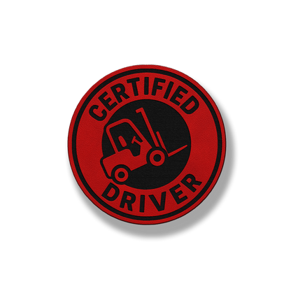 Certified Forklift Driver Patch – Leatherette Morale Patch