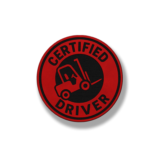 Certified Forklift Driver Patch – Leatherette Morale Patch