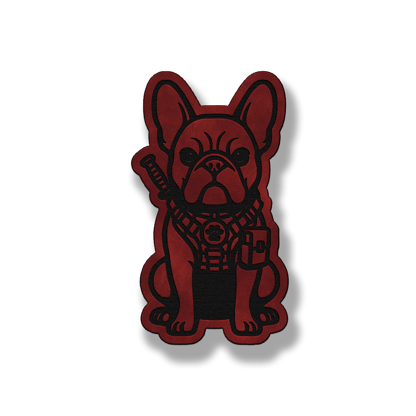 Tactical Frenchie Dog Patch – Leatherette Morale Patch