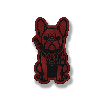 Tactical Frenchie Dog Patch – Leatherette Morale Patch