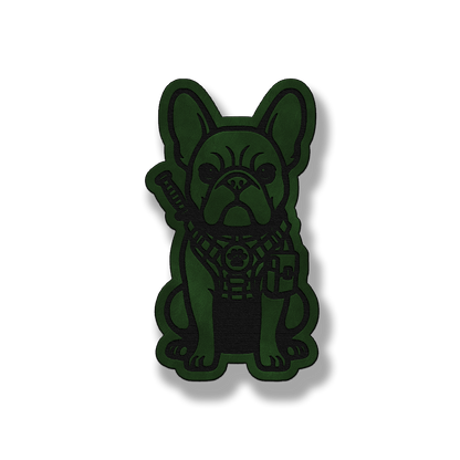 Tactical Frenchie Dog Patch – Leatherette Morale Patch