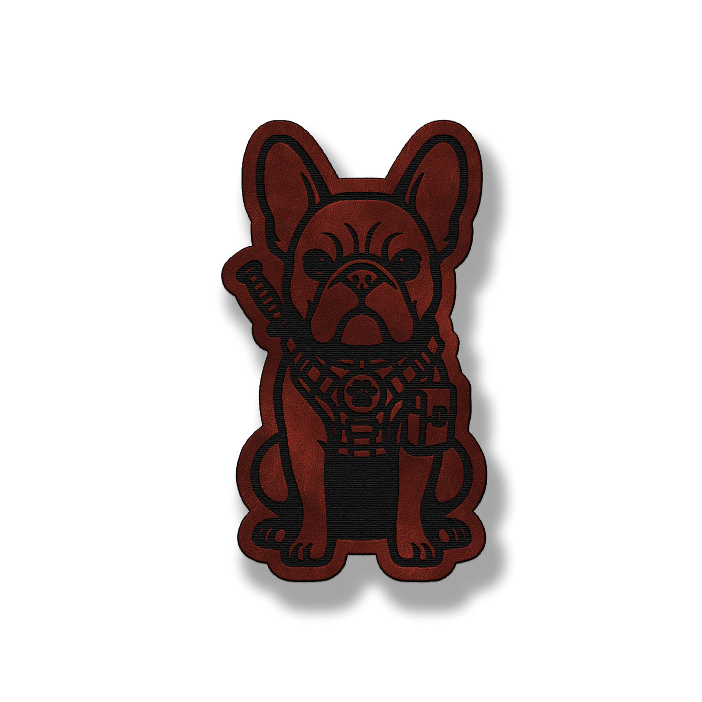Tactical Frenchie Dog Patch – Leatherette Morale Patch