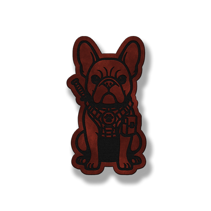 Tactical Frenchie Dog Patch – Leatherette Morale Patch